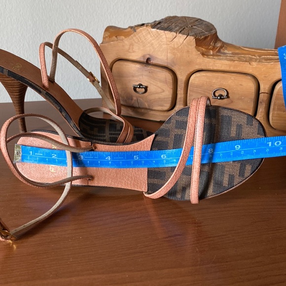 Fendi Vintage Zucca Pattern Strap Sandals - Picture 8 of 9